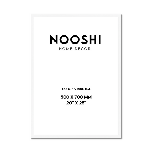 50x70cm White Frame