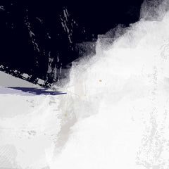 Navy Blue and White Mountain "Summit" Abstract Wall Art – Modern Minimalist Nature Downloadable Wall Art Decor