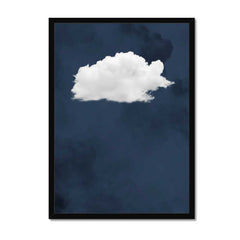 Canvas - Navy Blue Cloud Art