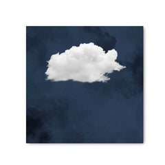 Canvas - Navy Blue Cloud Art