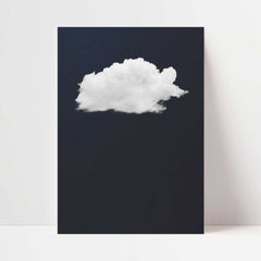 Canvas - Navy Blue Cloud Art