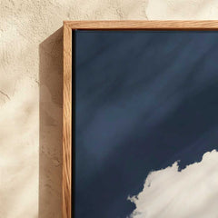 Canvas - Navy Blue Cloud Art