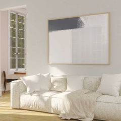 Minimalist Grey & White Abstract Wall Art - Mono Harmony – Digital Download