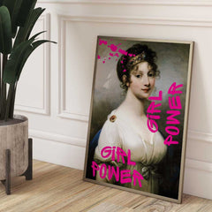 Altered Vintage Art - Girl Power