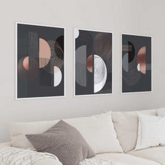 Earth Tones: Set of 3 Abstract Prints