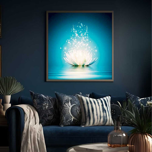 Zen White Lotus Flower