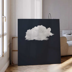 Cloud Wall Art - Navy Blue