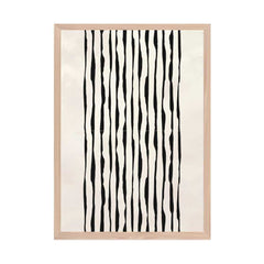 Beige Cascade: Black Line Waterfall