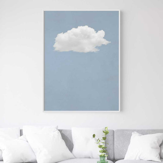 Cloud Wall Art - Blue
