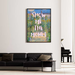 Altered Vintage Art - Quote: Give me the Monet
