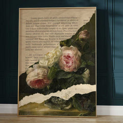 Altered Vintage Art - Book Page Art