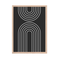 Monochrome Arches: White Lines on Black