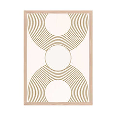 Golden Symmetry: Gold Line Art Circles