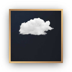 Canvas - Navy Blue Cloud Art