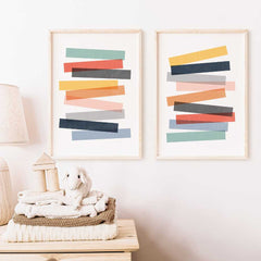 Abstract Stripes Duo