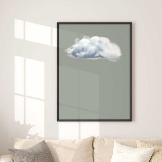 Sage Green Cloud Wall Art