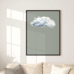 Sage Green Cloud Wall Art