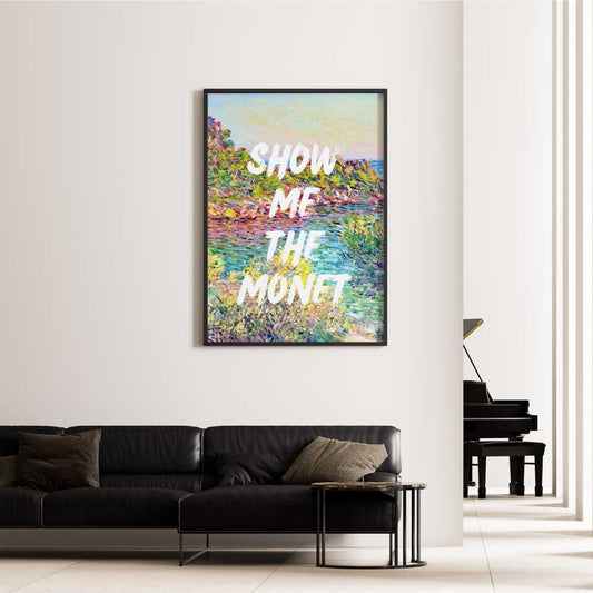 Altered Vintage Art - Quote: Show me the Monet