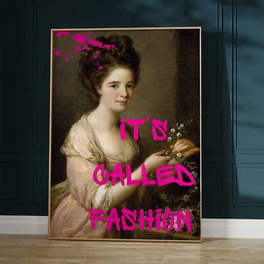 Altered Vintage Art - It's called fashion