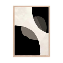 Black and Beige Abstract