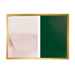 Pink and Emerald Green Abstract Wall Art Print, Modern Minimalist Scandinavian Digital Download, Block Artwork for Home Decor