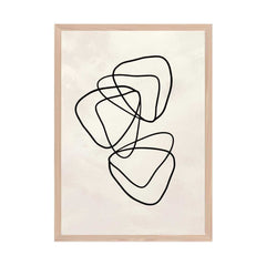 Beige Mosaic: Overlapping Triangles