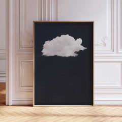 Cloud Wall Art - Navy Blue