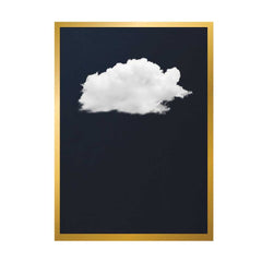 Canvas - Navy Blue Cloud Art