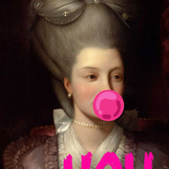 Altered Vintage Art - You can't sit with me