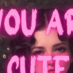 Altered Vintage Art -You are cute but I'm more