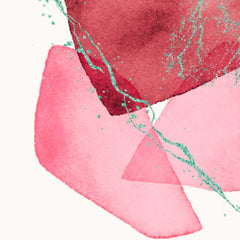 Pink and Red Abstract Trio