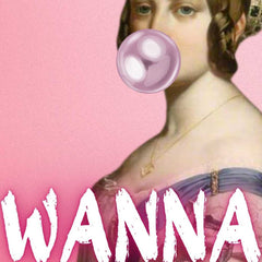 Altered Vintage Art - Wanna be my new king
