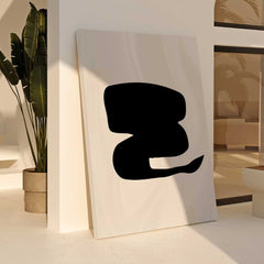 Singular Essence: Black on Beige