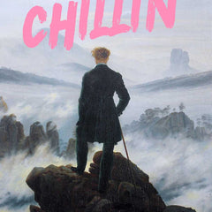 Altered Vintage Art - Quote: Just chillin