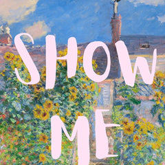 Altered Vintage Art - Quote: Give me the Monet