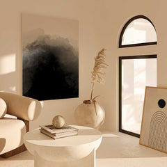 Ascending Shadows: Black Watercolour