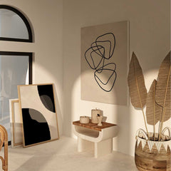 Beige Mosaic: Overlapping Triangles