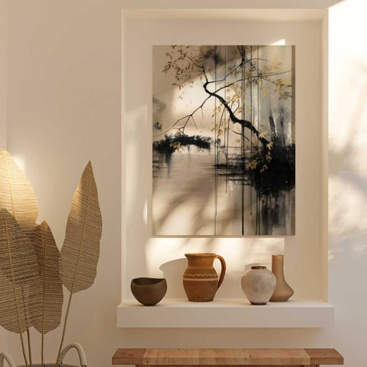 Twilight Serenity: Wabi-Sabi Riverside