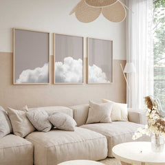 Beige Clouds Trio