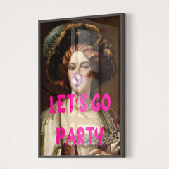 Altered Vintage Art - Let's go party