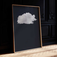 Cloud Wall Art - Navy Blue