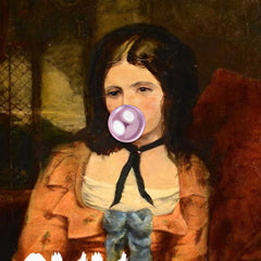 Altered Vintage Art - Shh...I'm reading