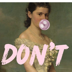 Altered Vintage Art - Quote: Don't rush me