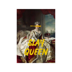 Altered Vintage Art - Quote: Slay queen