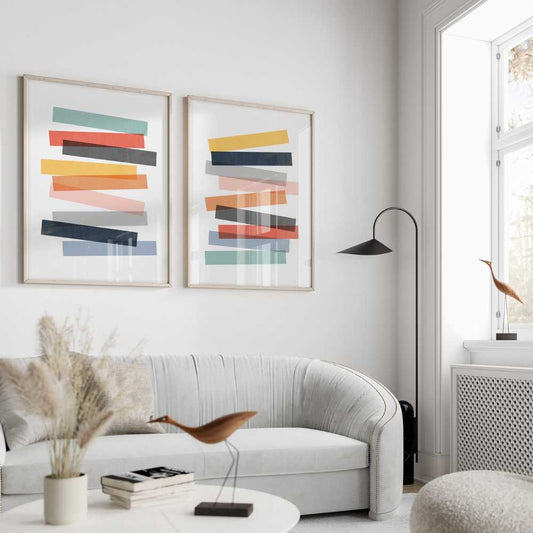 Abstract Stripes Duo