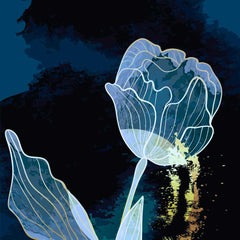 Azure Elegance: Set of 3 Prints