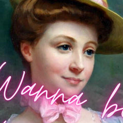 Altered Vintage Art - Wanna be my new king!