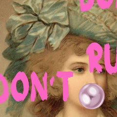 Altered Vintage Art - Don't rush me