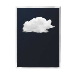 Canvas - Navy Blue Cloud Art