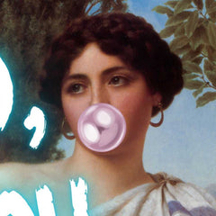 Altered Vintage Art - No, you shut up